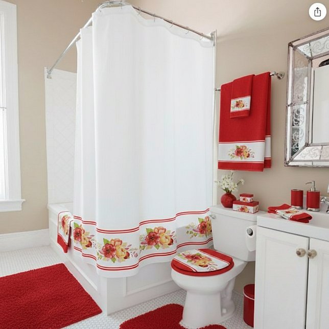 Watercolor floral bath towel set (Creator Uploaded)