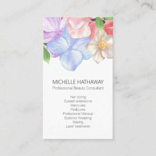 Watercolor Floral Beauty Consultant
