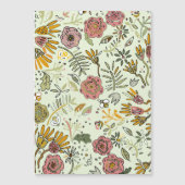 Watercolor Floral Bee Flowers Elegant Modern (Front)