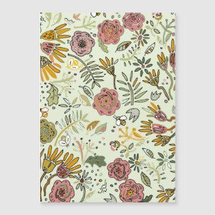 Watercolor Floral Bee Flowers Elegant Modern