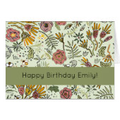 Watercolor Floral Bee Flowers Elegant Modern (Front Horizontal)