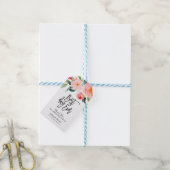 Watercolor Floral Best Day Ever Thank You Wedding Gift Tags (With Twine)