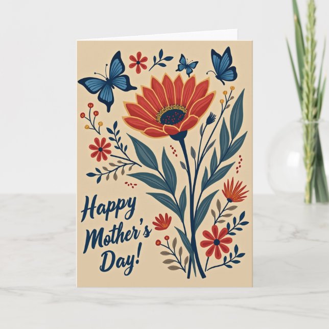 Watercolor Floral Bloom Card (Front)