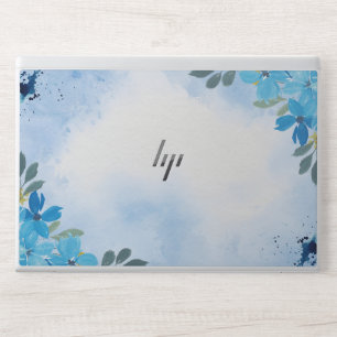 Watercolor Floral Blue Cover,HP EliteBook 840 G5/G HP Laptop Skin