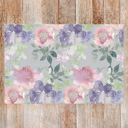 Watercolor Floral Blush Pink Lavender Purple   Tissue Paper