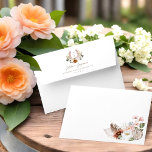 Watercolor Floral Boho Western Horseshoe Monogram Envelope<br><div class="desc">Embark on a dreamy journey with our western-style watercolor floral boho country elegant wedding envelopes. Where Western meets the graceful charm of bohemian florals. A harmonious blend of our hand-painted watercolor horseshoe and florals, blossoming in elegant boho colors that evoke the warmth of a desert sunset and the soft romance...</div>