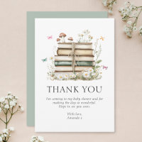Watercolor Floral Books Baby Shower