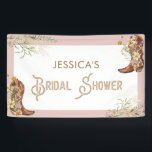 Watercolor Floral Boots & Bubbly Bridal Shower Banner<br><div class="desc">Introducing our exquisite Country Watercolor Floral Boots & Brunch Bridal Shower Collection,  a celebration of elegance and natural beauty. Inspired by the picturesque countryside,  these boots are adorned with delicate watercolor floral patterns,  creating a whimsical and romantic ambiance.</div>
