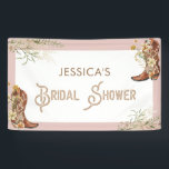 Watercolor Floral Boots & Bubbly Bridal Shower Banner<br><div class="desc">Introducing our exquisite Country Watercolor Floral Boots & Brunch Bridal Shower Collection,  a celebration of elegance and natural beauty. Inspired by the picturesque countryside,  these boots are adorned with delicate watercolor floral patterns,  creating a whimsical and romantic ambiance.</div>