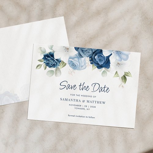 Watercolor Floral Botanical Greenery Save The Date