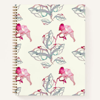 Watercolor Floral Botanical Spiral Notebook