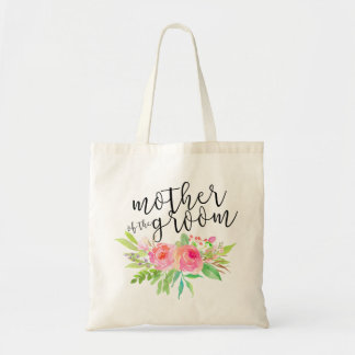 Watercolor Floral Bouquet Mother of the Groom Tote Bag