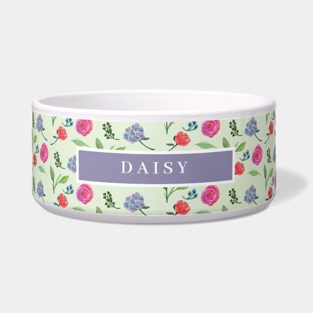 Watercolor Floral Bowl (Front)