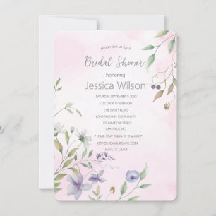 Watercolor Floral Bridal Shower Invitation