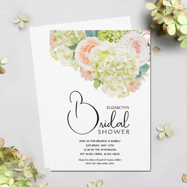 Watercolor Floral Bridal Shower Invitation (Watercolor Floral Bridal Shower Invitations)