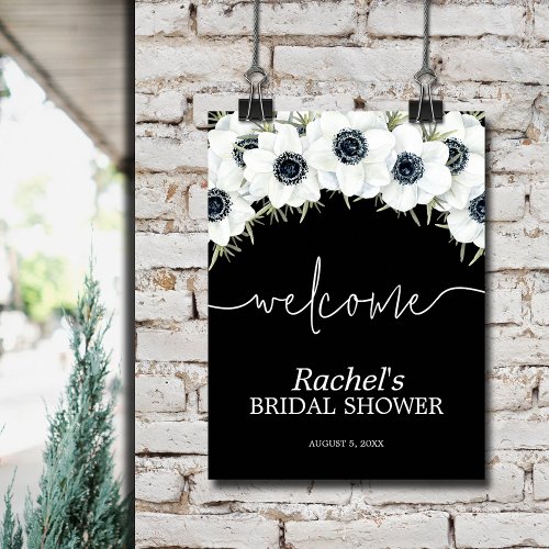 Watercolor Floral Bridal Shower Welcome Poster