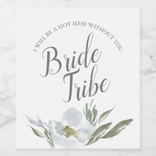 Watercolor Floral Bridesmaid Proposal Label