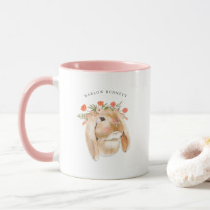 Personalized Hip Easter Bunny With Glasses Tumbler Easter Cups