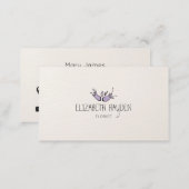 watercolor Floral business card (Front/Back)