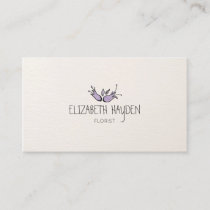 watercolor Floral business card