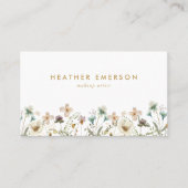 Watercolor Floral Business Card (Front)