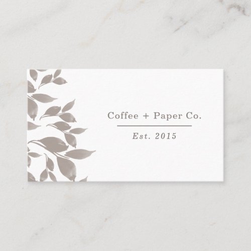Watercolor floral business card