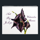 Watercolor Floral Calendar<br><div class="desc">Watercolor  Flowers,  Art By JoLyn Calendar,  all originals</div>