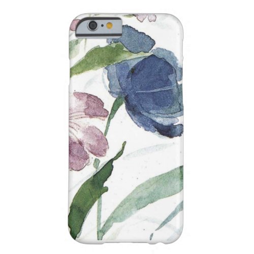 watercolor floral barely there iPhone 6 case