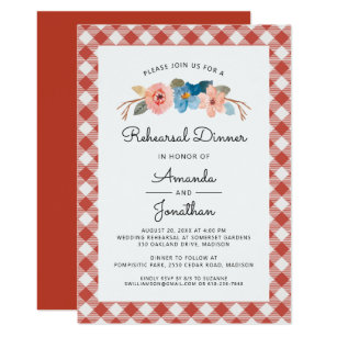 Casual Wedding Dinner Invitations 5
