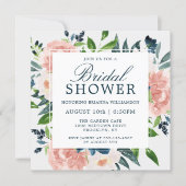 Watercolor Floral Charm Bridal Shower Invitation (Front)