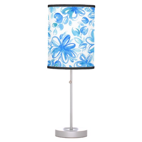 Watercolor Floral Chintz Cute Pattern Table Lamp