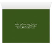 Watercolor Floral Christmas Photo (Inside Horizontal (Bottom))