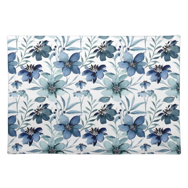 Watercolor Floral Cloth Placemat (Front)