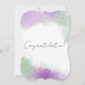 Watercolor floral congratulation (Back)