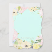 Watercolor Floral Cowgirl Baby Shower Invitation (Back)