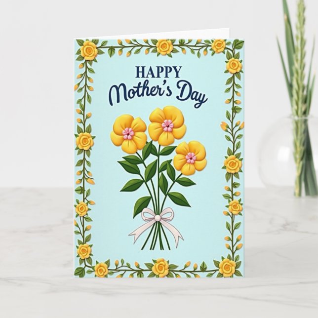 Watercolor Floral Day Card (Front)