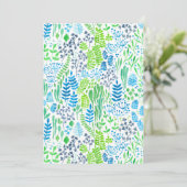 Watercolor floral doodles white (Standing Front)