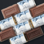 Watercolor Floral Dusty Blue Script Bridal Shower Hershey's Miniatures<br><div class="desc">Floral Watercolor Blue Blush Script Bridal Showers Hershey's Miniatures. Featuring watercolor roses, dusty blue and rustic bloom, this can be easily customized for your special occasion such as a baby shower, engagement party, birthday party, anniversaries, family reunions, and any special occasion you have lined up for the months ahead. Edit...</div>