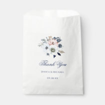Watercolor Floral Elegant Anemone Bouquet Wedding Favor Bag