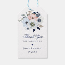 Watercolor Floral Elegant Anemone Bouquet Wedding Gift Tags