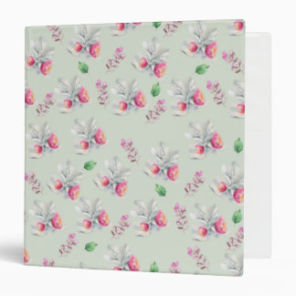 Watercolor Floral Embrace 3 Ring Binder