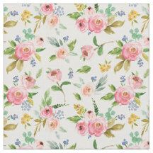 Watercolor Floral Fabric