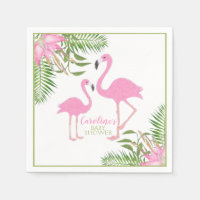 Watercolor Floral Flamingo Baby Shower