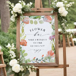 Watercolor Floral "Flower Bar" Shower Favor Print<br><div class="desc">Watercolor Floral "Flower Bar" Shower Favor Print</div>
