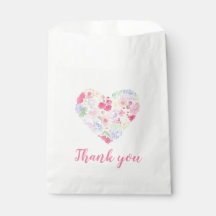 Watercolor Floral Flowers Heart