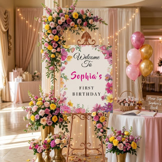 Watercolor Floral Foam Board