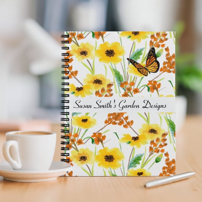 Watercolor Floral Garden Design Notebook (Creator Uploaded)