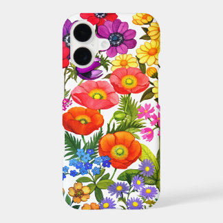 Watercolor Floral Garden iPhone Case