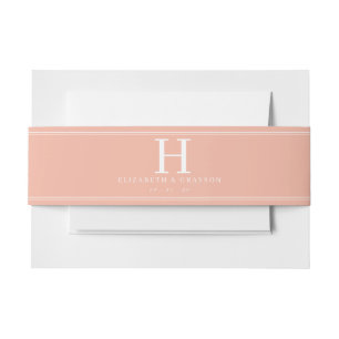 Watercolor Floral Garden Party Crest Invitation Invitation Belly Band