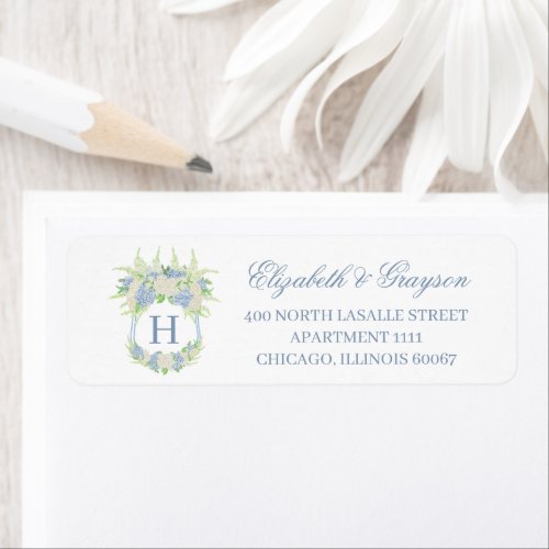 Watercolor Floral Garden Party Crest Label